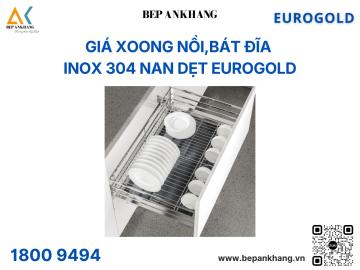 Giá xoong nồi,bát đĩa inox 304 nan dẹt EP80 (EPD7280VX) – Eurogold